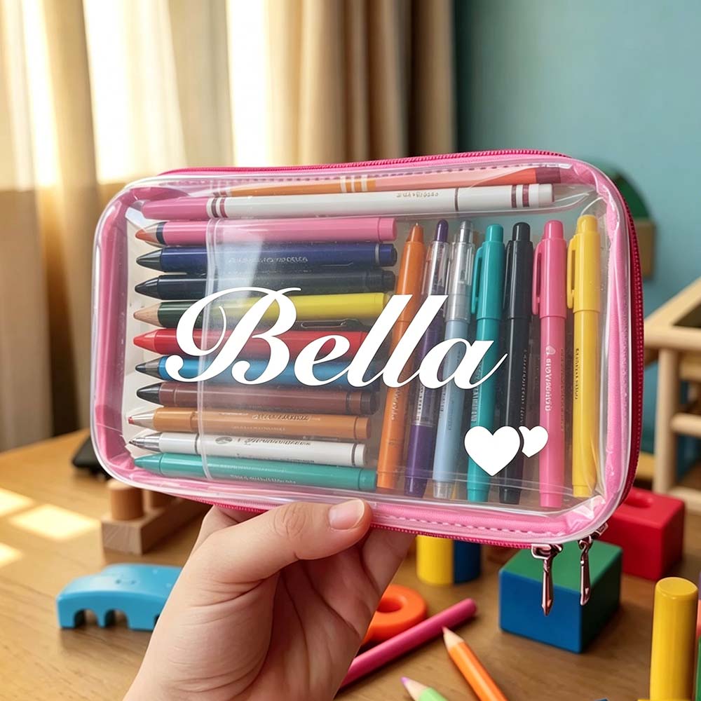 Personalized Kids Hard Shell Zipper Pencil Box | CWPack374