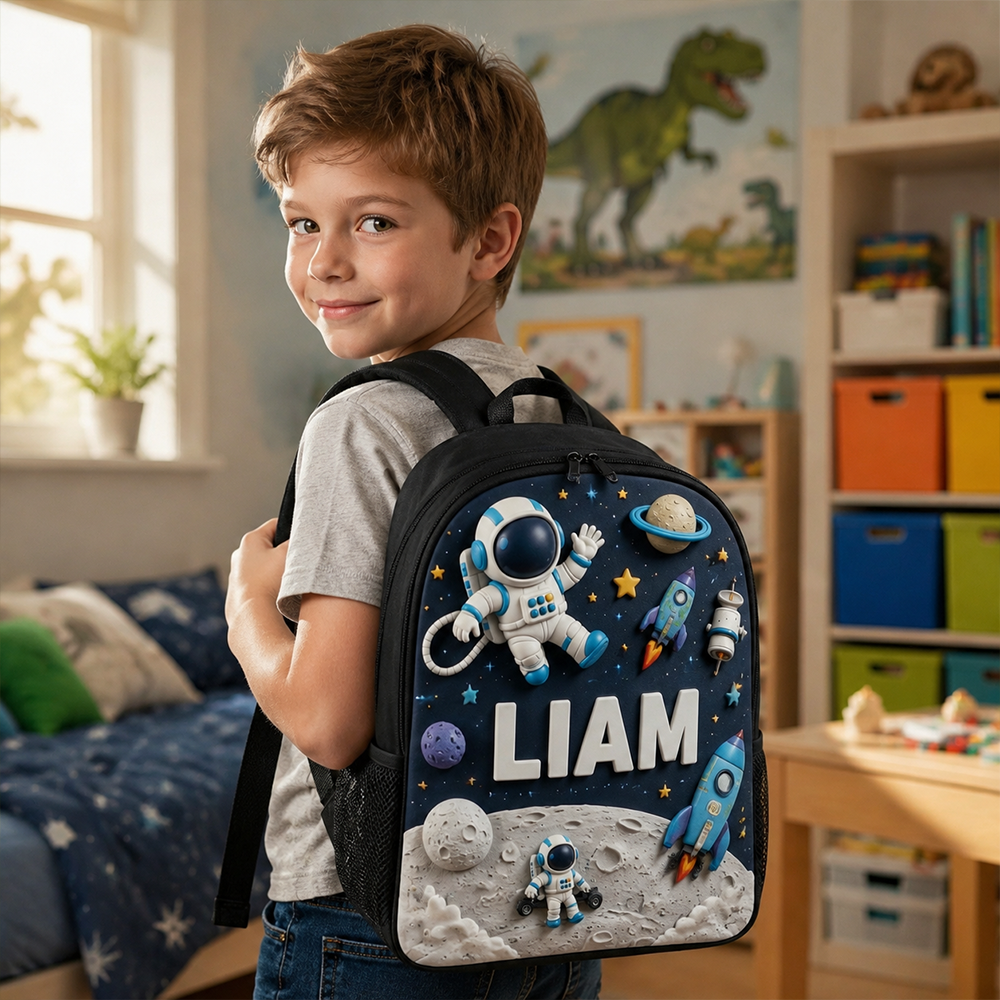 Personalized Kid Space Astronaut Backpack Set | CWPack382