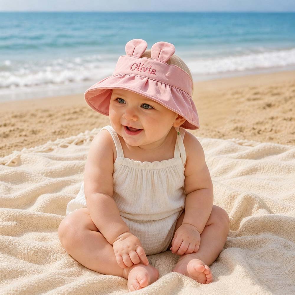 Personalized Cute Bunny Ear Baby Hat | CWBeach258