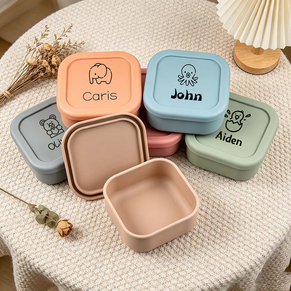 Personalised Kid Food Silicone Bento Box | CWBaby509