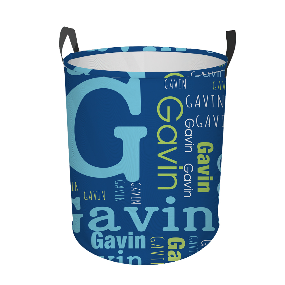 Personalized Laundry Collapsible Baskets with Handle | CWBasket05