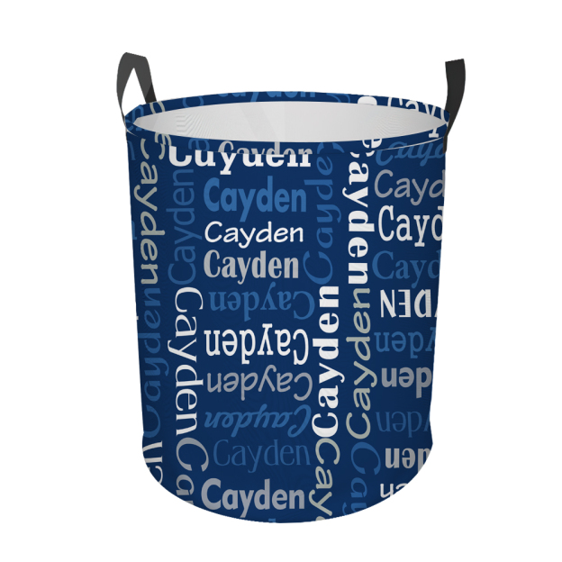Personalized Laundry Collapsible Baskets with Handle | CWBasket06