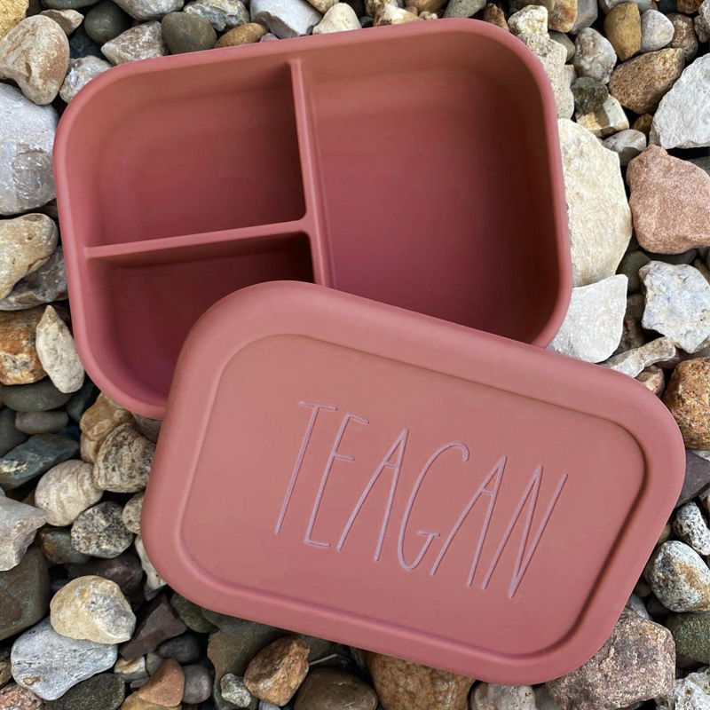 Personalized Kid Silicone Bento Lunch Box | CWBaby18