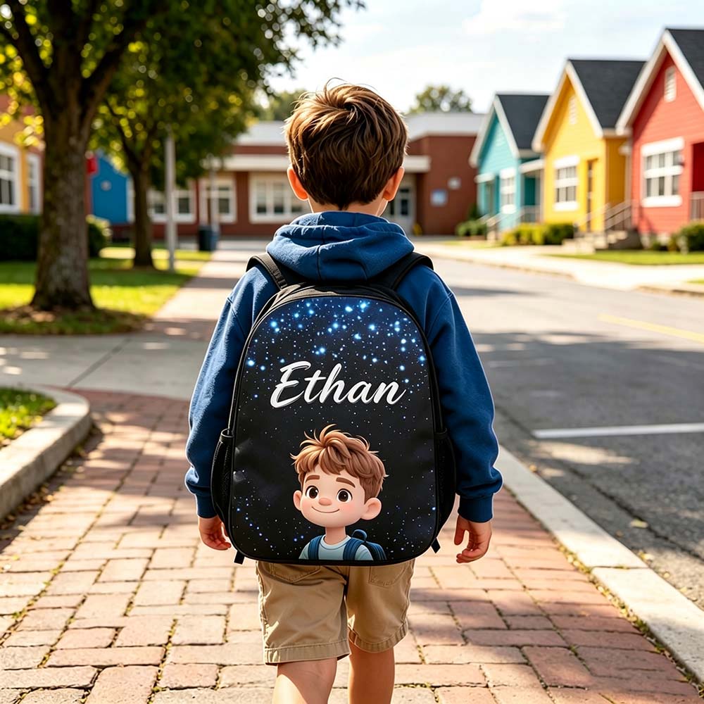 Personalized Kids Starry Sky Backpack Set | CWPack385