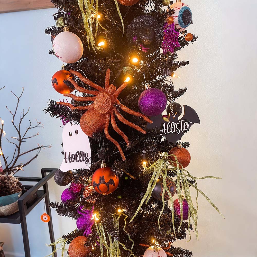 Personalized Halloween Name Boo Basket Tag | CWHalloween80