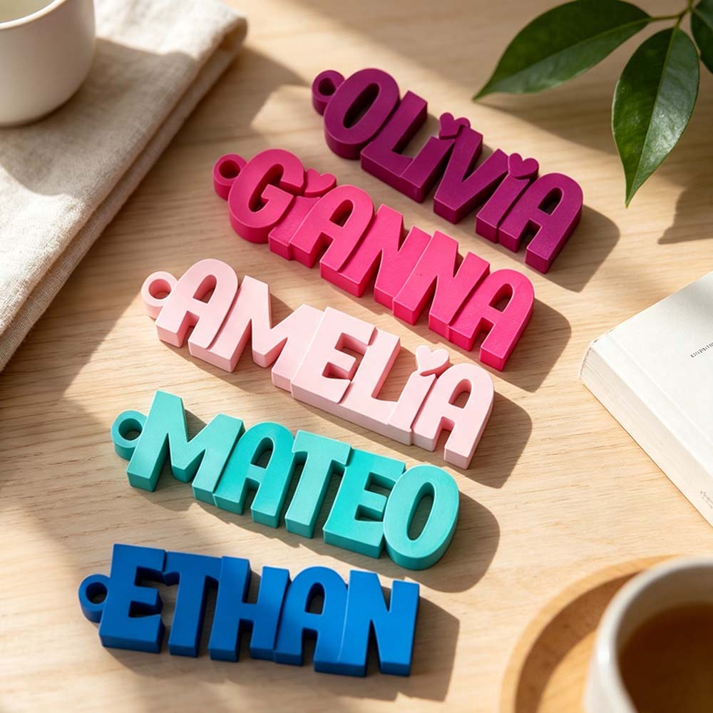 Personalized 3D Printed Name Tag | CWGift78