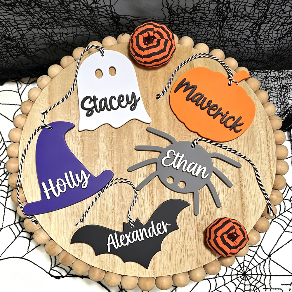 Personalized Halloween Name Boo Basket Tag | CWHalloween80