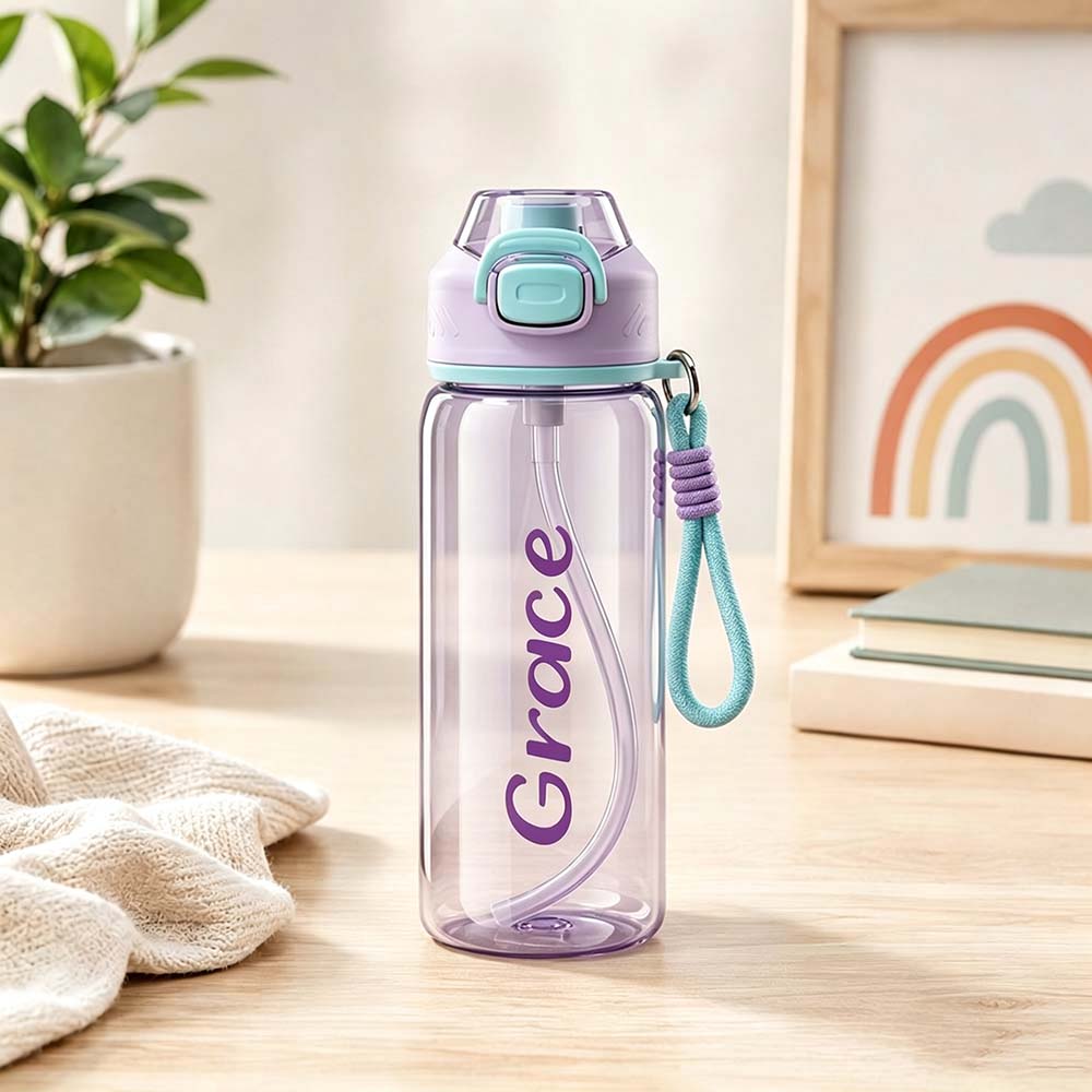 Personalized BPA Free 20oz Kids Water Bottle With Mist Sprayer | YouBottle104