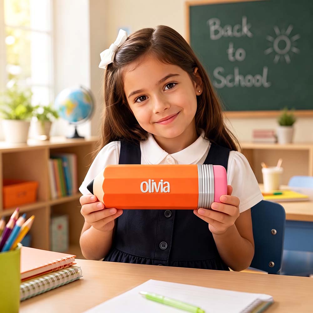 Personalised 3D Printed Name Colorful Pencil Holder For Kids | CWToy200
