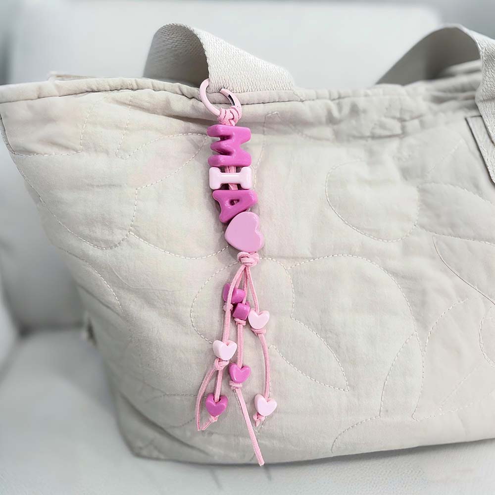 Personalized Colorful Name Letter Beaded Keychain | CWGift81