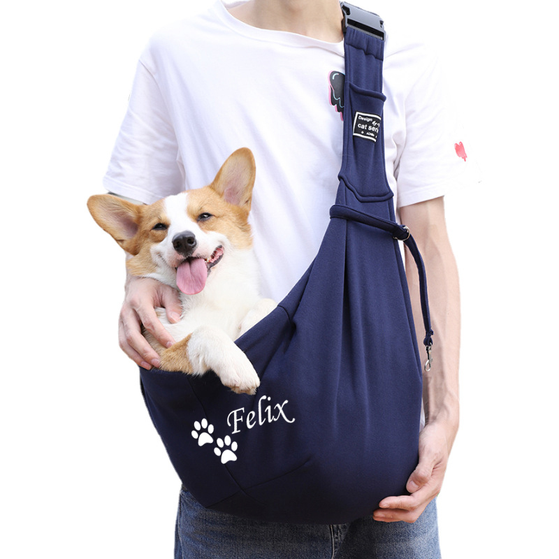 Personalized Pet Hands Free Sling Carrier | BKPet43