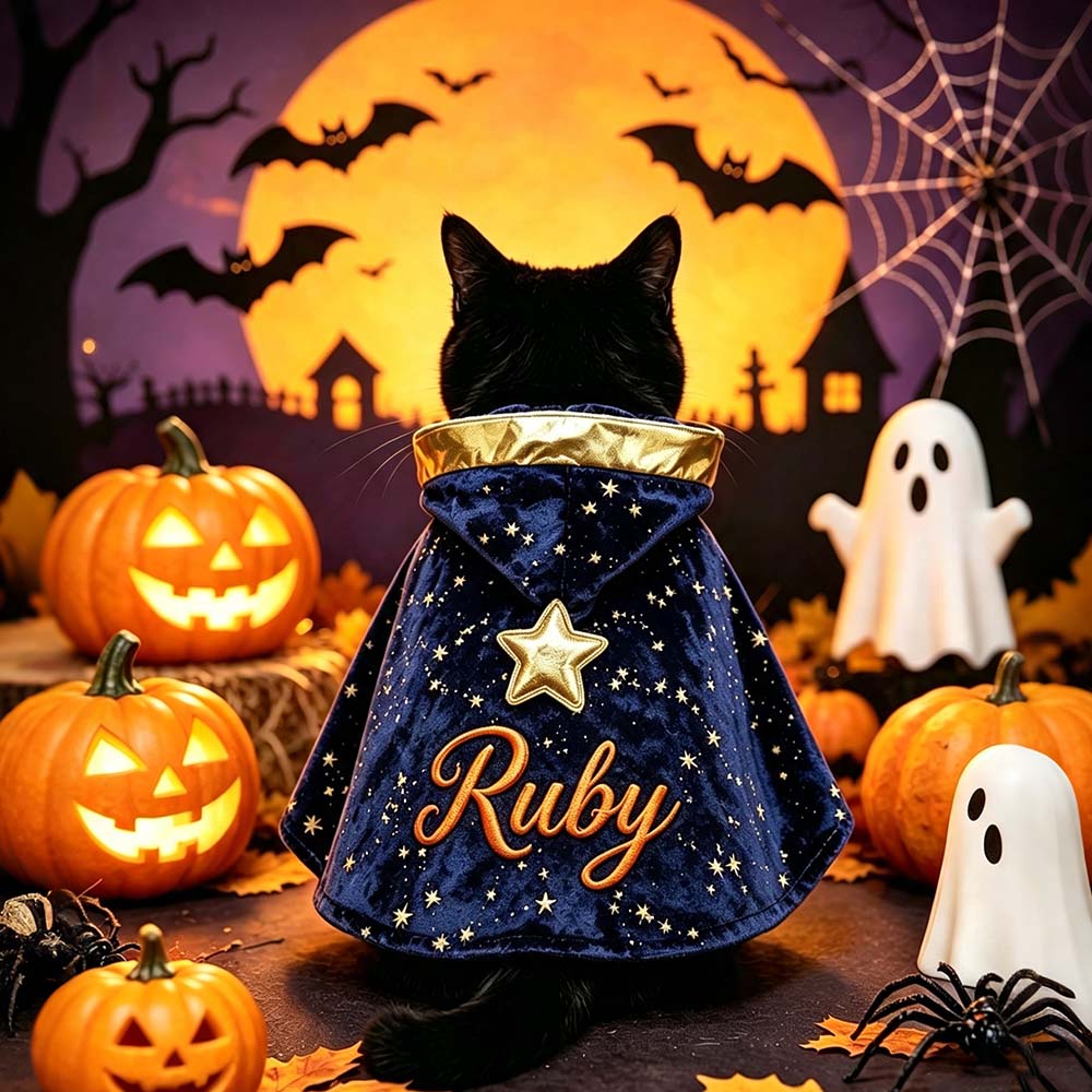Personalized Halloween Wizard Cape For Pets | CWHalloween122