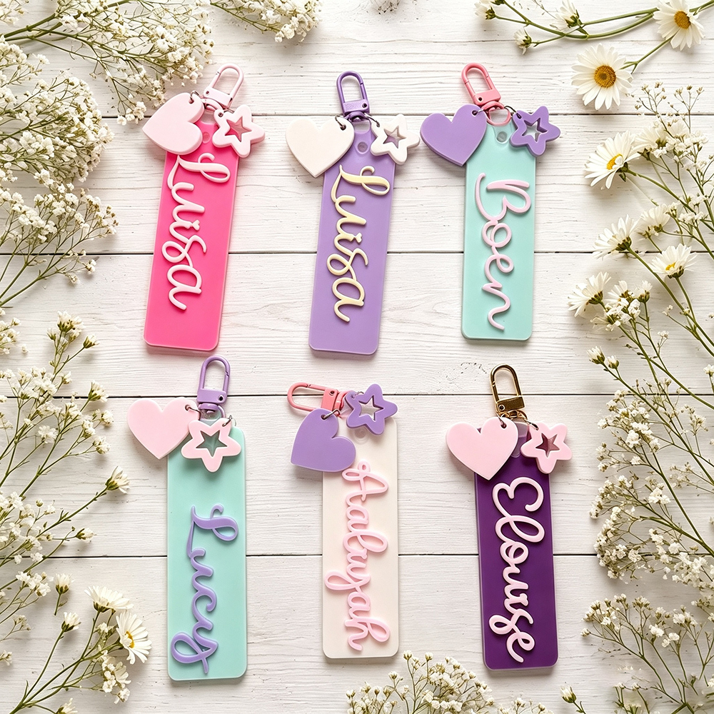 Personalized 3D Printed School Bag Name Tag | CWGift87