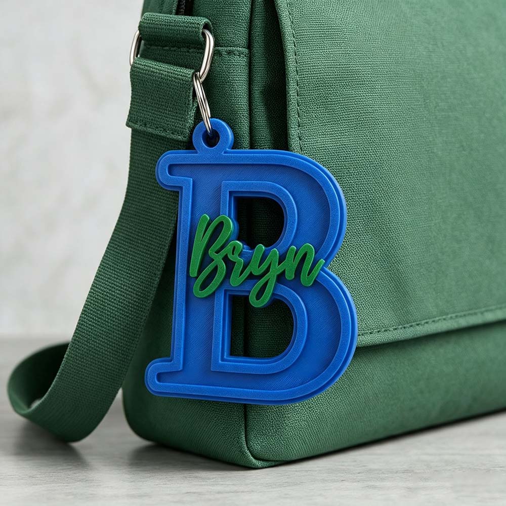 Personalized 3D Printed Backpack Name Tag | CWGift96