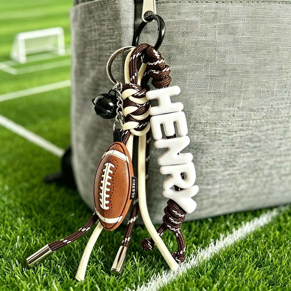 Personalized Sports Name Beaded Keychain | CWGift95