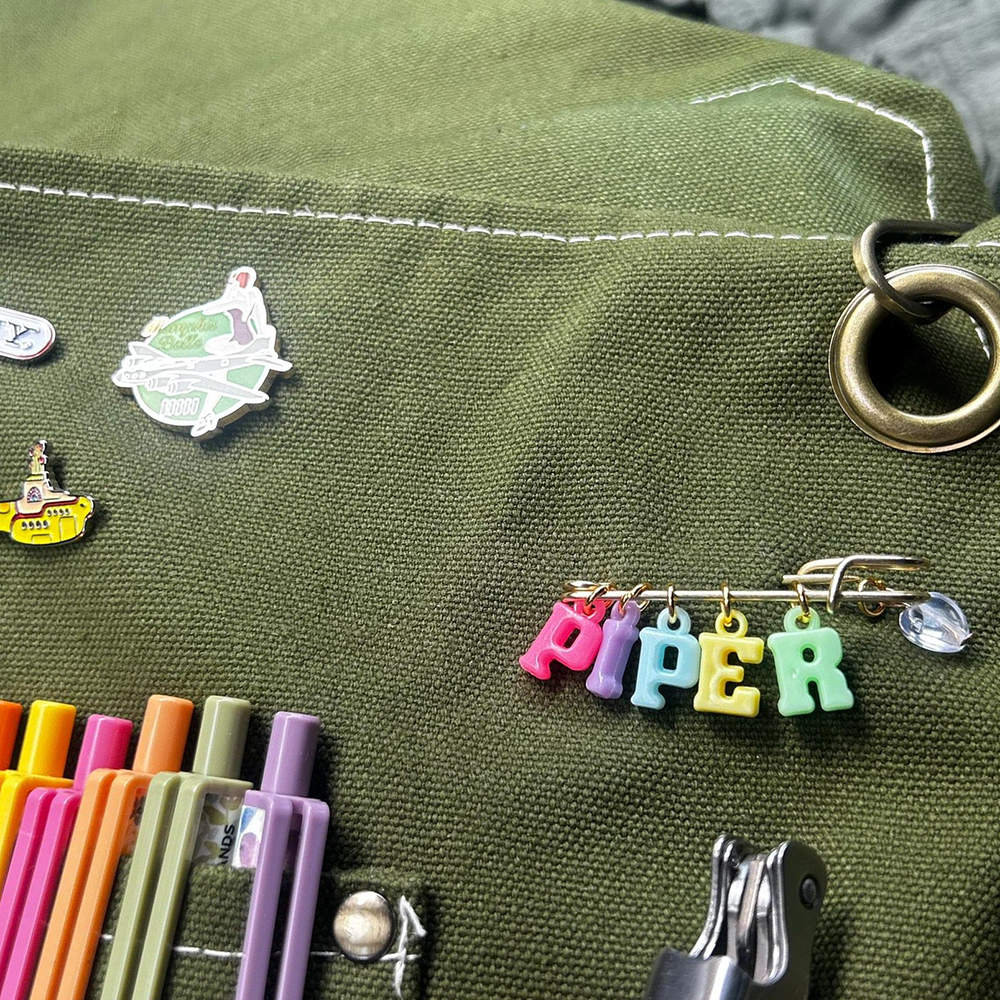 Personalized Colorful Letter Badge Safety Pin | CWToy132