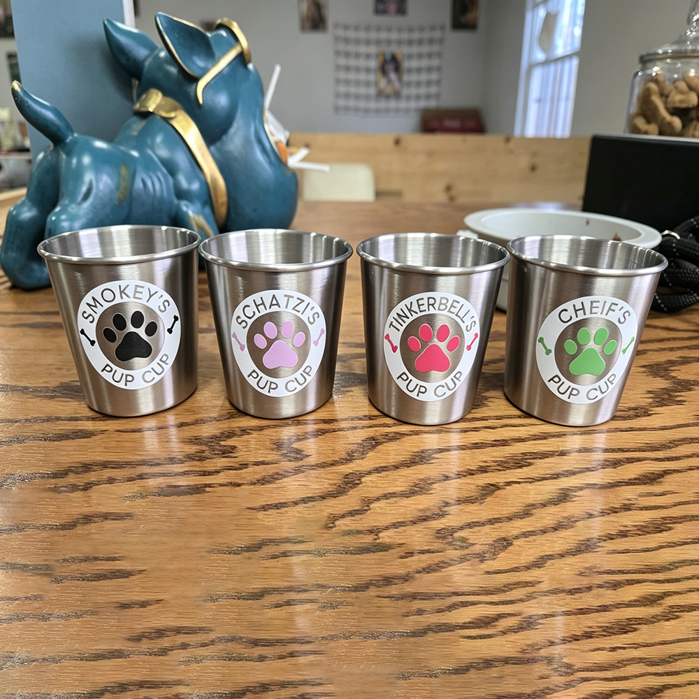 Personalized Pet Stainless Steel Reusable Pup Cup Mug | BKPet263