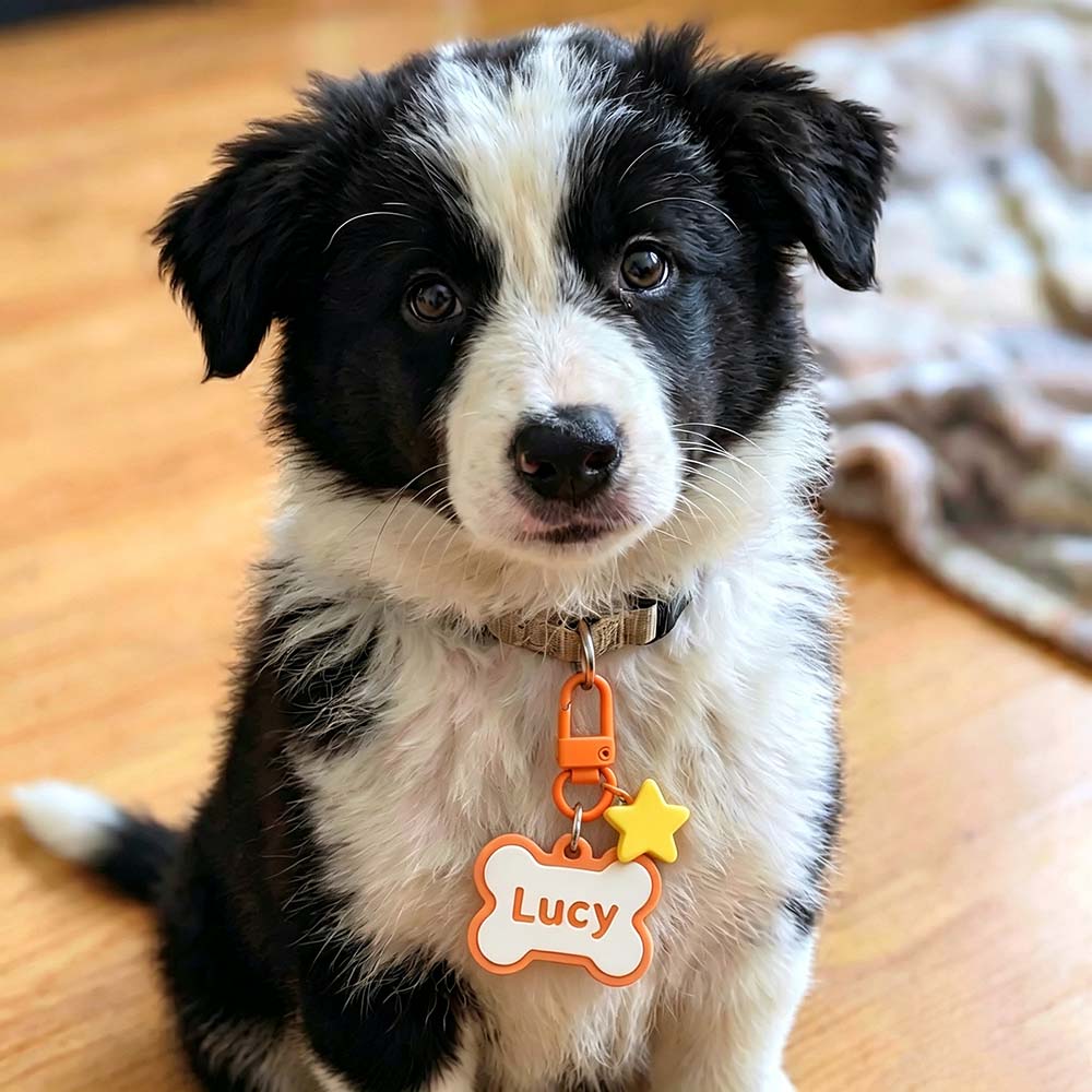 Personalized 3D Printed Bone-Shaped Pets ID Tag | BKPet574