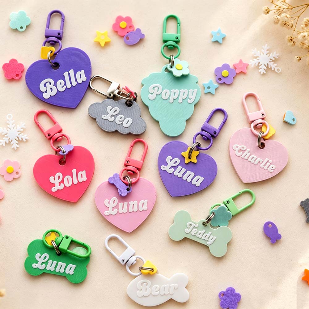 Personalized 3D Printed Pets ID Tag | BKPet575