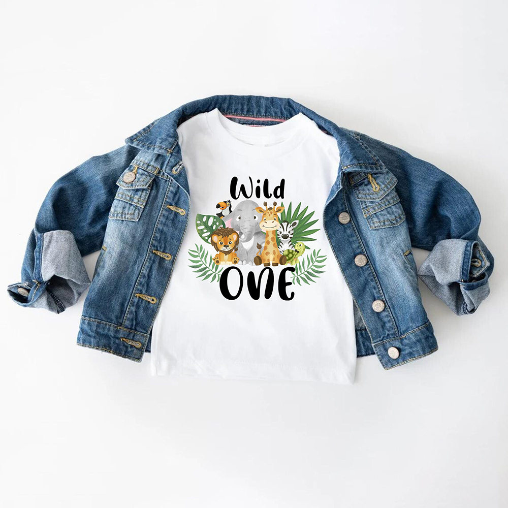 Personalized Forest Feral Floral Zoo Birthday T-Shirt | inTee19