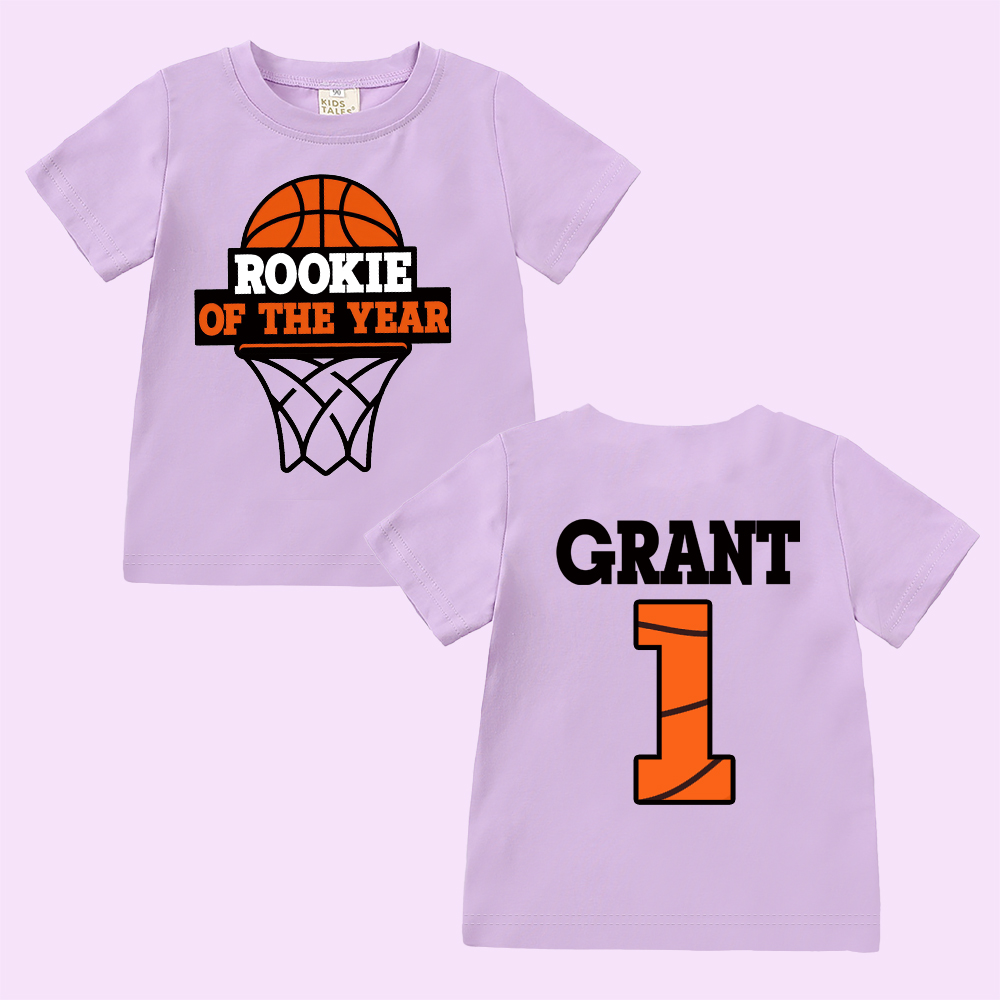 Personalized Basketball Rookie Of The Year Birthday T-Shirt | inBirth03