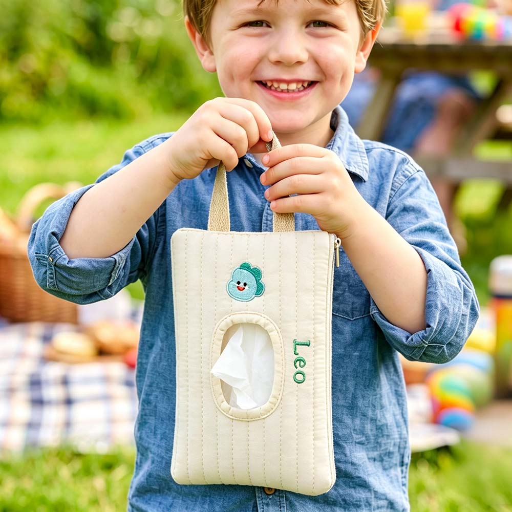 Personalized Embroidered Quilted Baby Wipe Pouch | CWBaby530