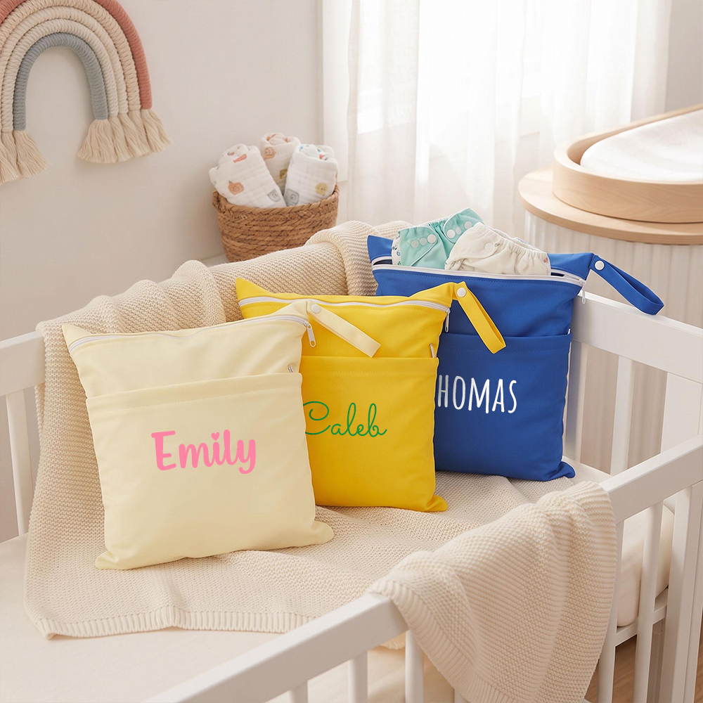 Personalized Waterproof Daycare Pouch For Kids Spare Clothes | CWBaby537