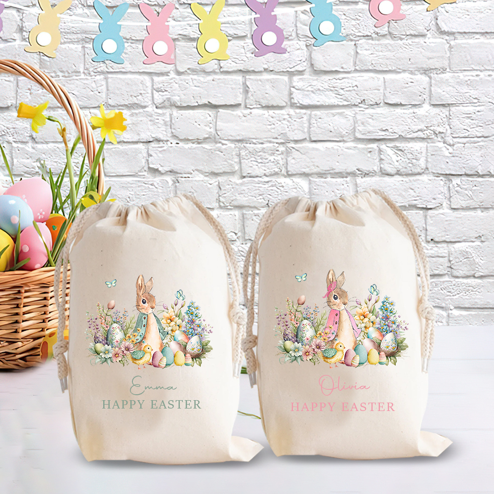 Personalized Name & Initial Easter Gift Sack | CWEaster24