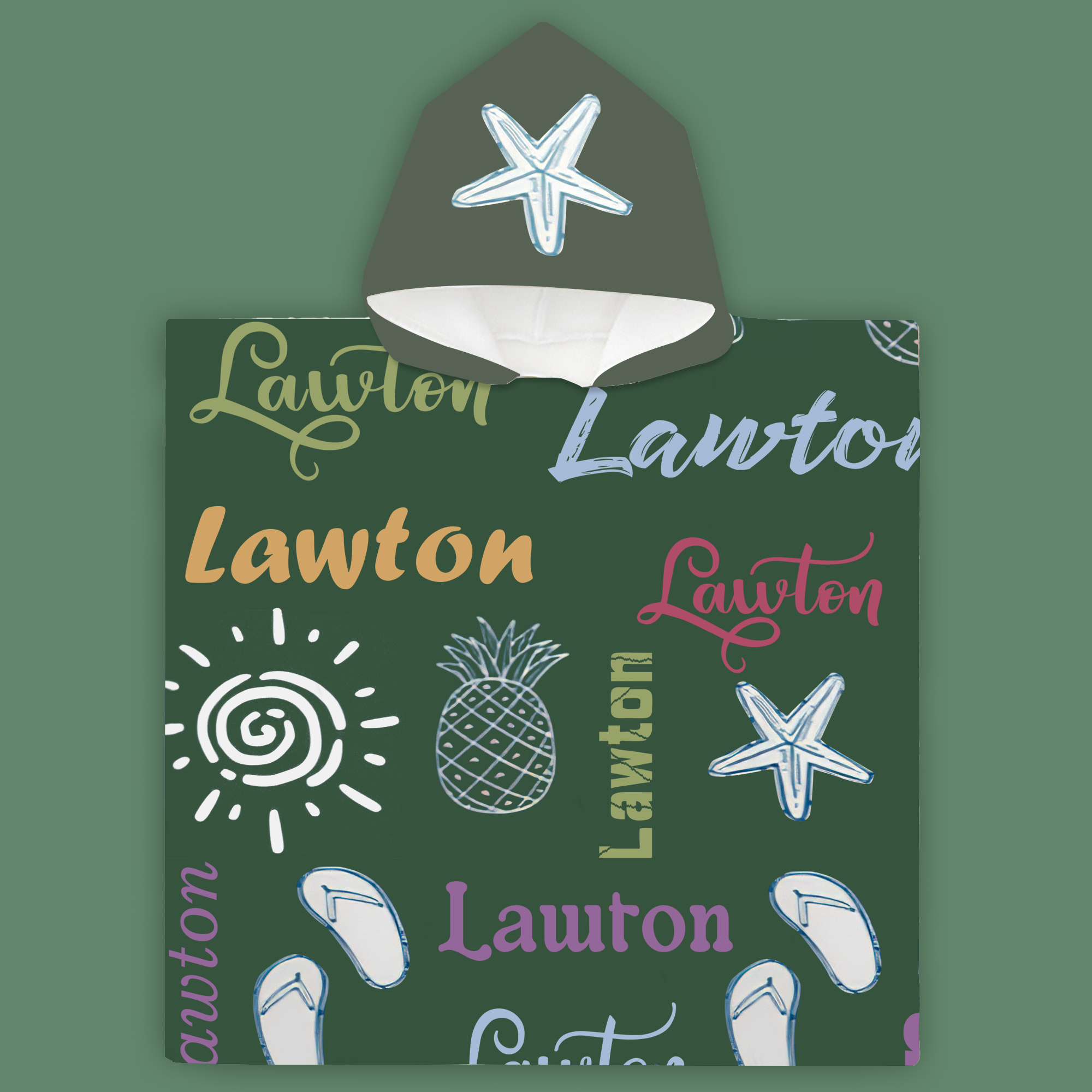 Personalized Hooded Beach Towel for Summer & Beach | CWHTowel01