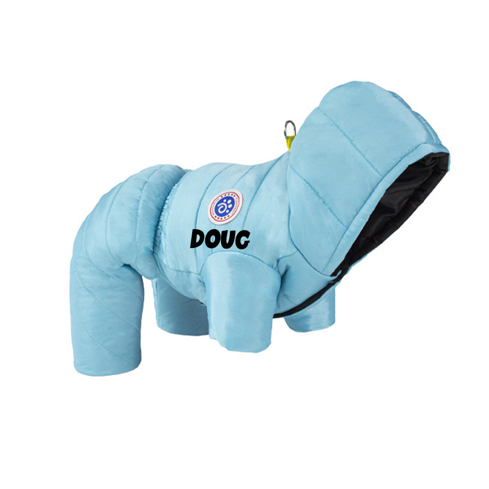 Personalized Pet Winter Warm Windproof Puffer Jacket | BKPet609