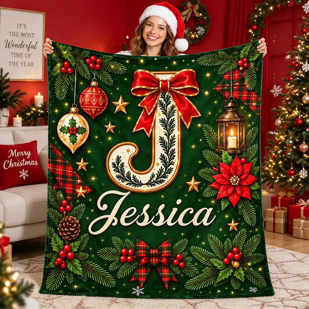 Personalized Merry Christmas Blanket for Comfort & Unique | BKMC38