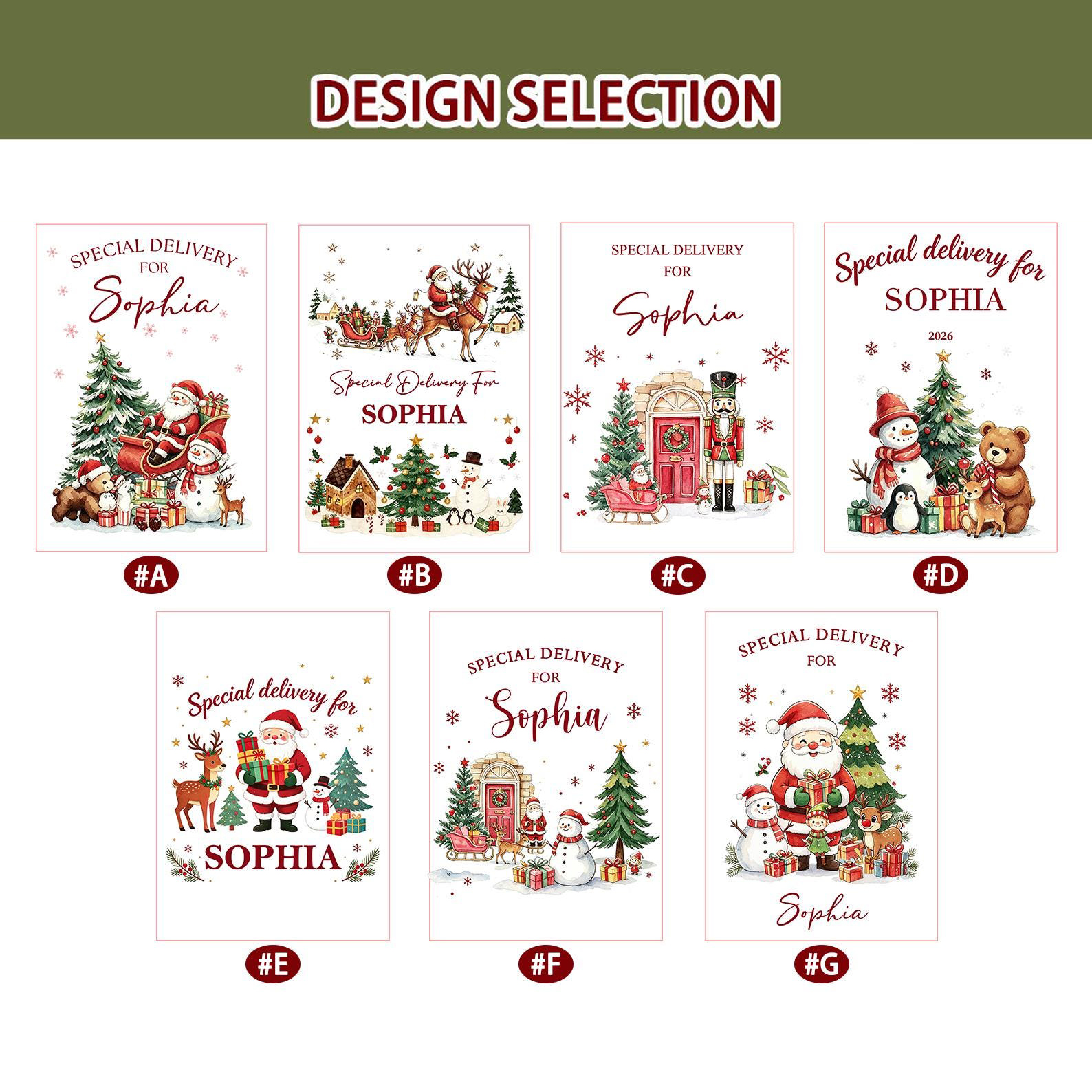 Personalized Christmas Special Delivery Santa Sack | MCGift442