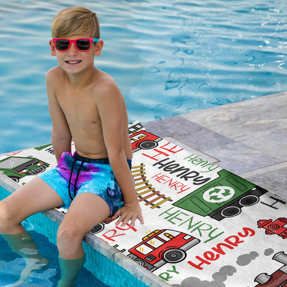 Personalized Lovely Kid Towel for Summer & Beach | CWTowel54
