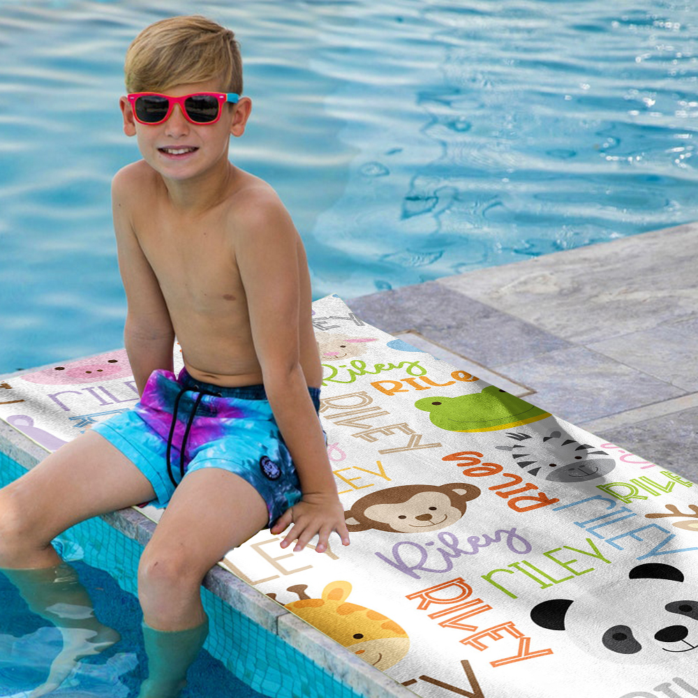 Personalized Lovely Kid Towel for Summer & Beach | CWTowel57
