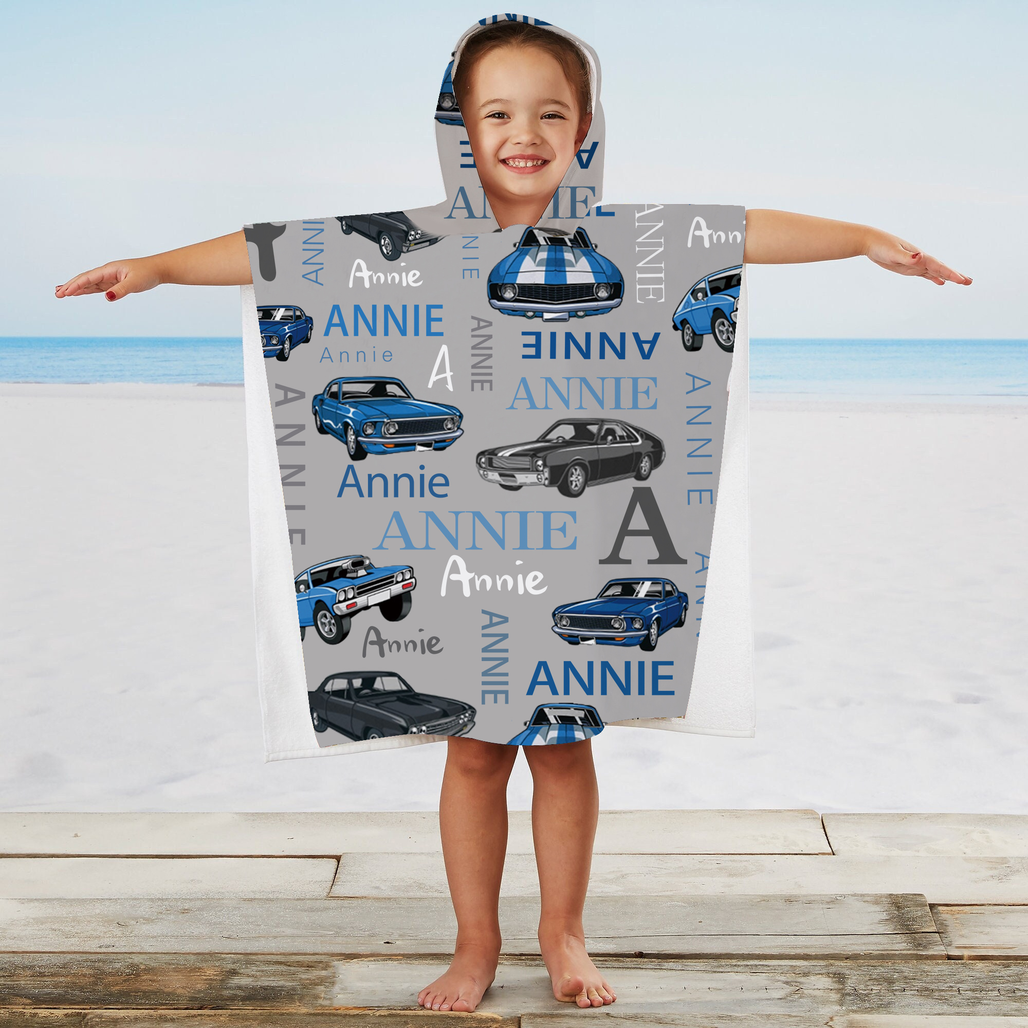 Personalized Hooded Beach Towel for Summer & Beach | CWHTowel10