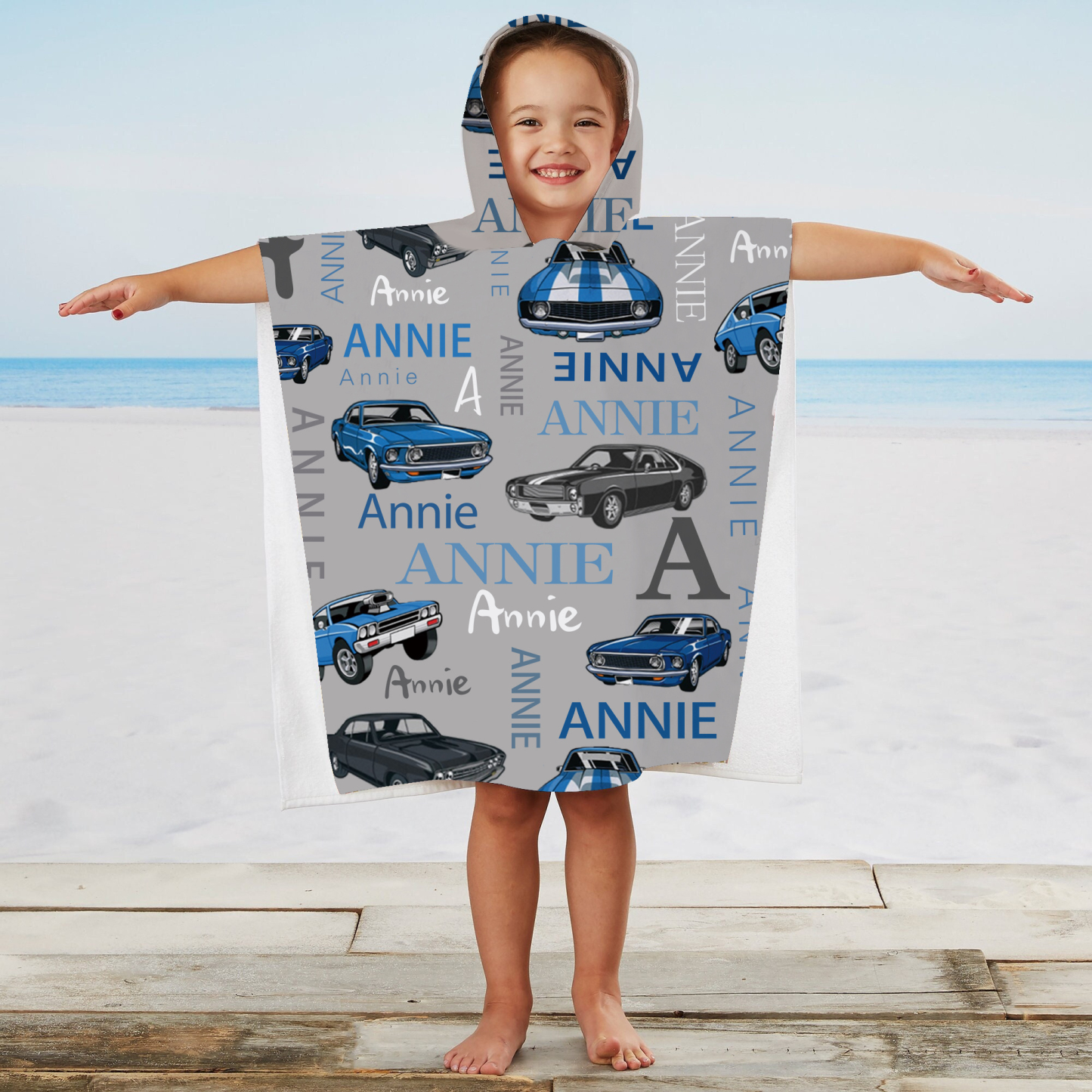 Personalized Hooded Beach Towel for Summer & Beach | CWHTowel10