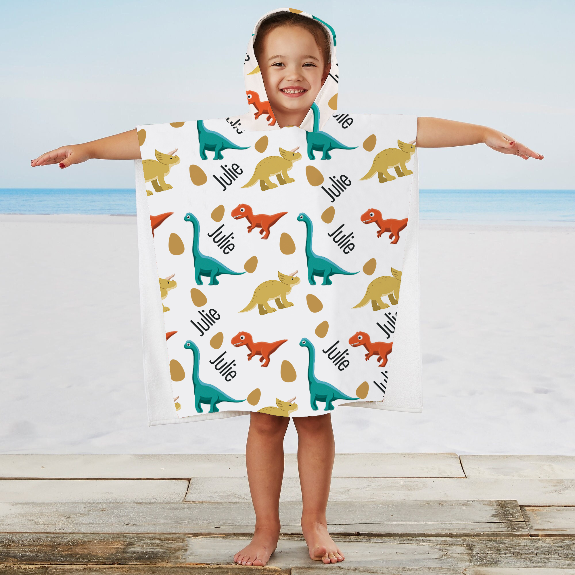 Personalized Hooded Beach Towel for Summer & Beach | CWHTowel13