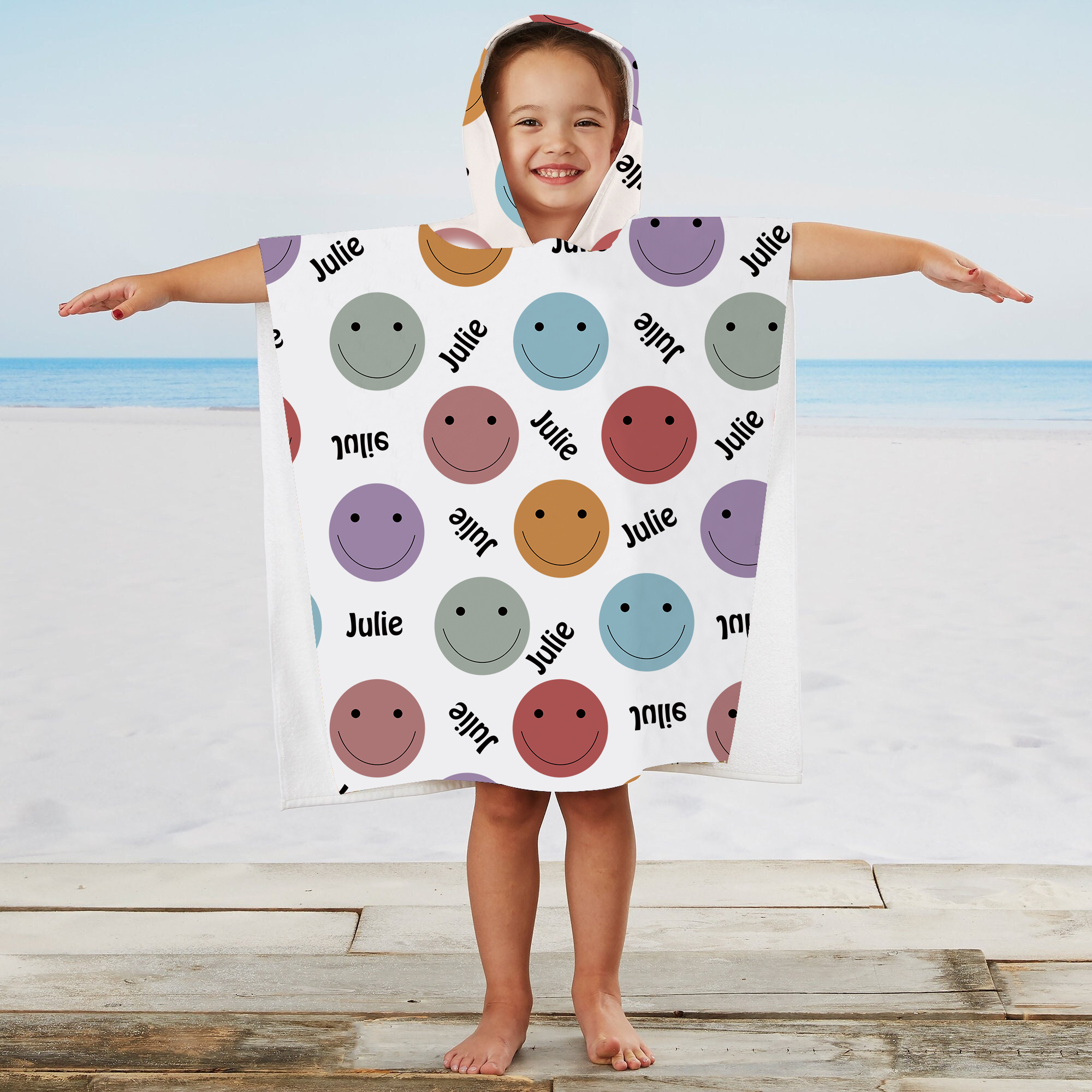 Personalized Hooded Beach Towel for Summer & Beach | CWHTowel16