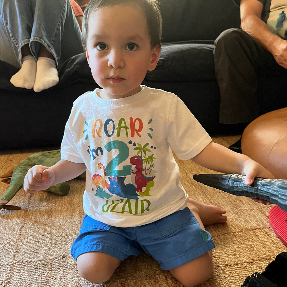 Personalized Dinosaur ROAR Party Birthday T-Shirt | inBirth02