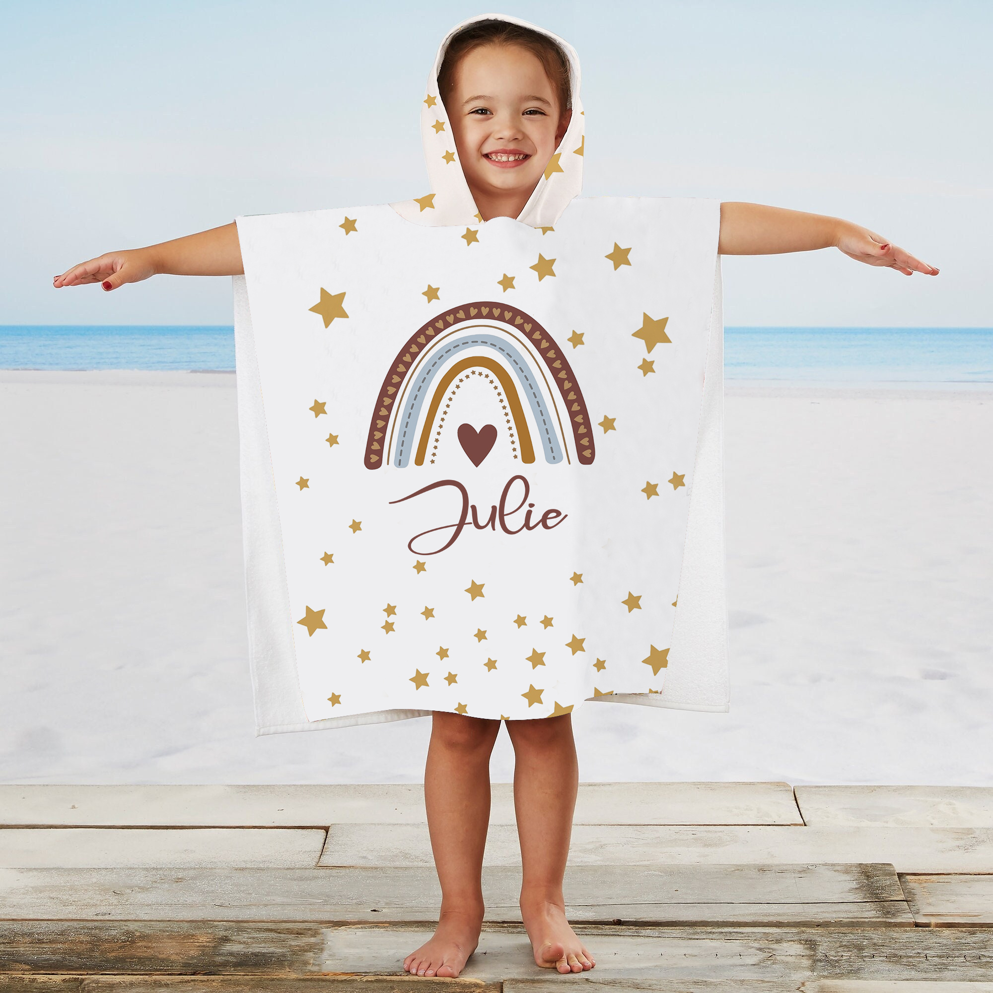 Personalized Hooded Beach Towel for Summer & Beach | CWHTowel19