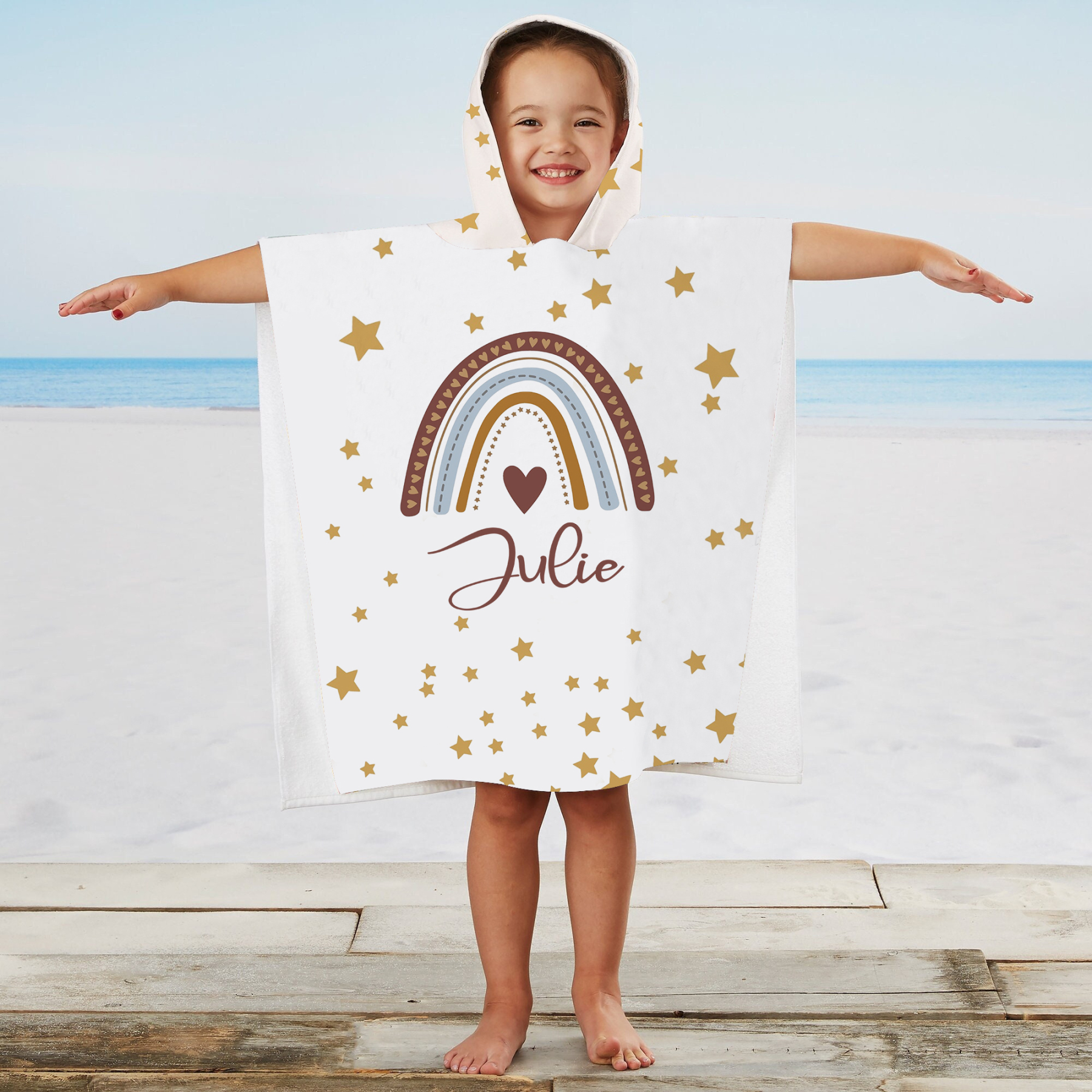 Personalized Hooded Beach Towel for Summer & Beach | CWHTowel19