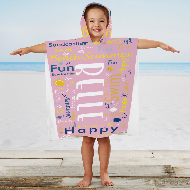 Personalized Hooded Beach Towel for Summer & Beach | CWHTowel24