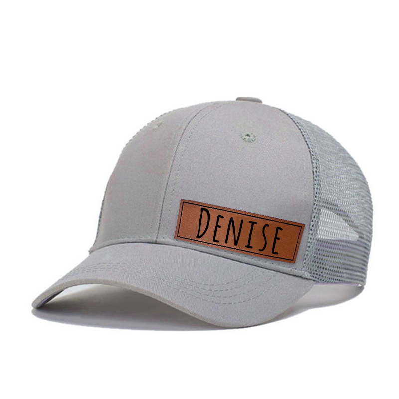 Personalized Color Leather Patch Hat for Comfort & Unique | CWBeach53