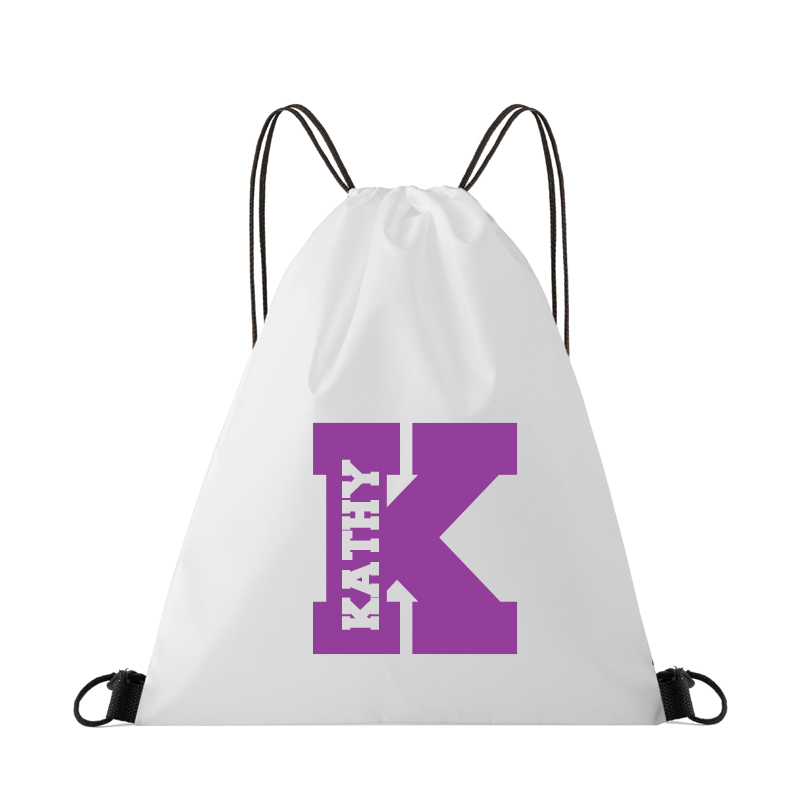 Personalized Initial & Name Beach Drawstring Rucksack Bag | CWBeach69