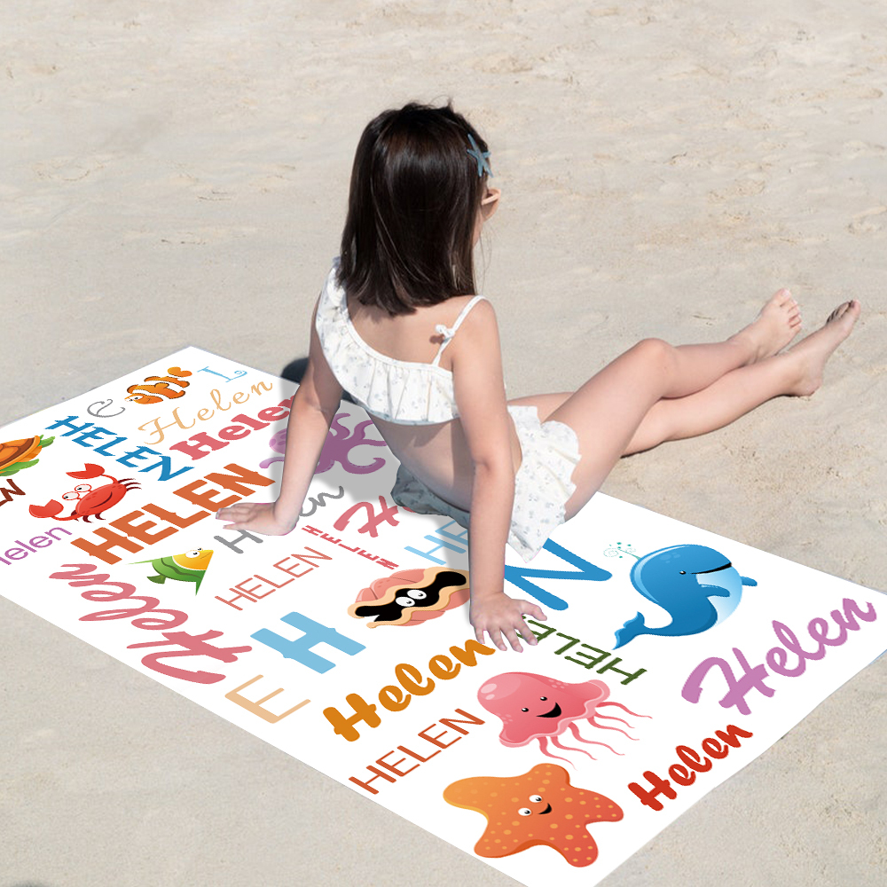 Personalized Lovely Kid Towel for Summer & Beach | CWTowel115