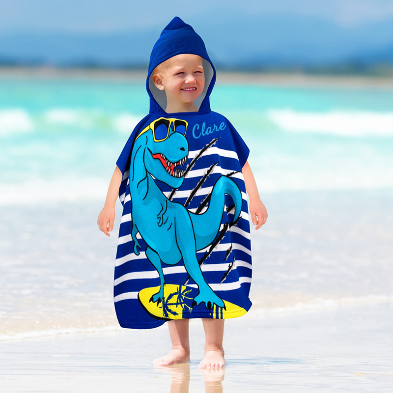 Personalized Embroidery Hooded Beach Towel for Summer & Beach | CWBeach82