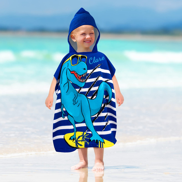 Personalized Embroidery Hooded Beach Towel for Summer & Beach | CWBeach82