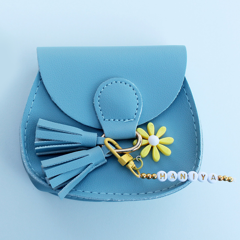 Personalized Girls Color Daisy Tassel Purse | CWPack86