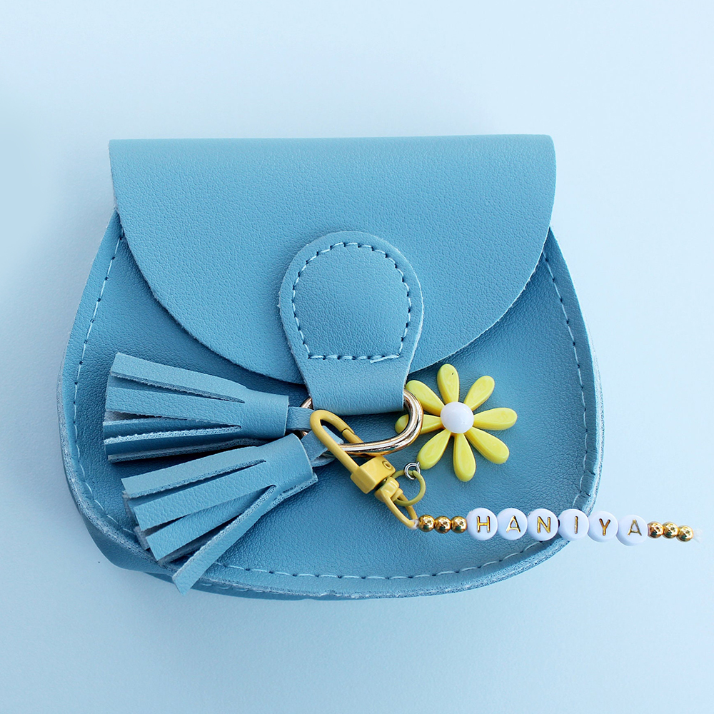 Personalized Girls Color Daisy Tassel Purse | CWPack86