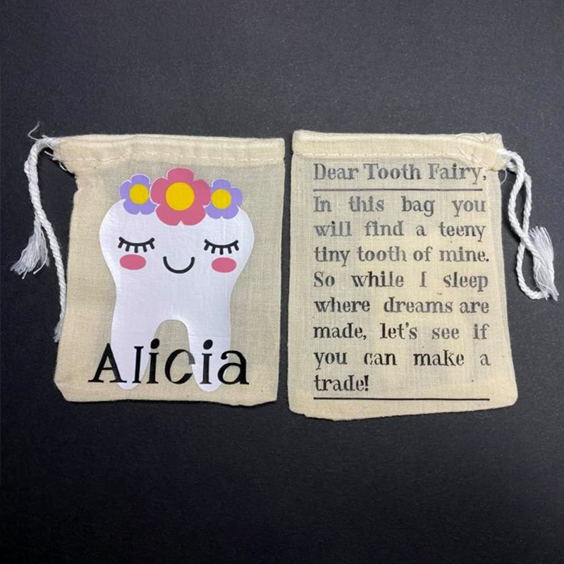 Personalized Kid Tooth Fairy Bag | CWToy22